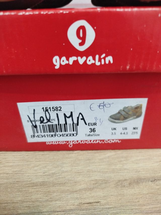 Zapatos Garvalin niño piel talla 36