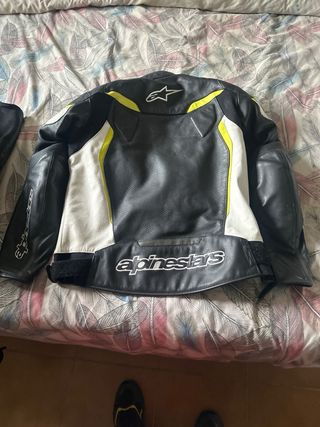 Chaqueta Moto Alpinestars Negra/Blanca/Amarilla
