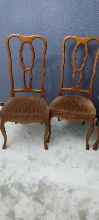 Dos, sillones marrón, 1 plaza