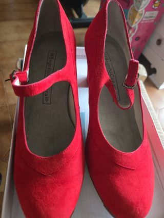 Zapatos Flamenco Rojos Talla 38