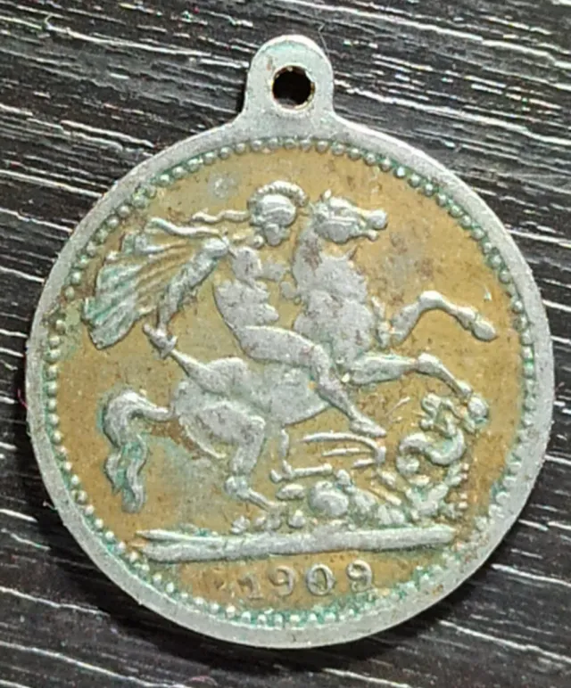 Medalla 1 Soberano 1909 Eduardo VII