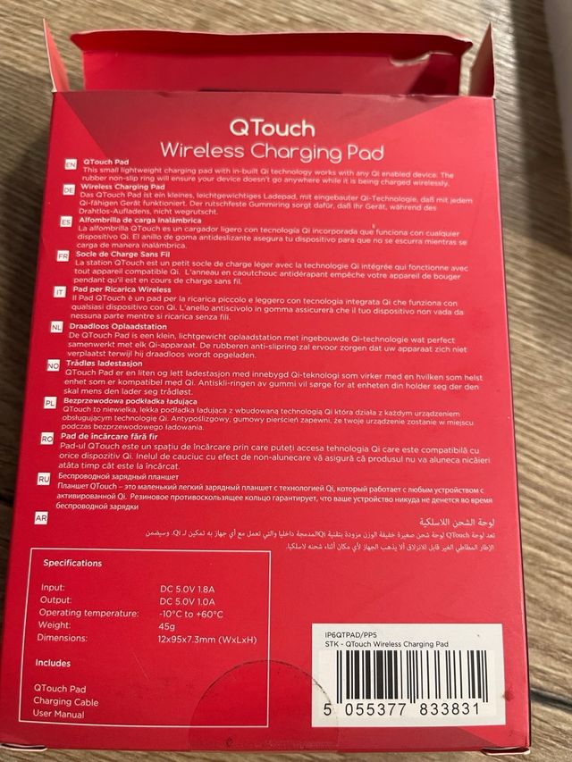 Cargador Inalámbrico STK Q Touch