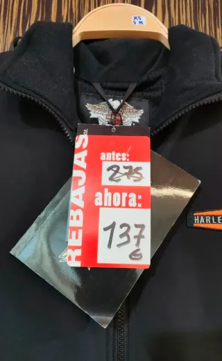 Chaleco calefactable Harley Davidson Unisex Negro