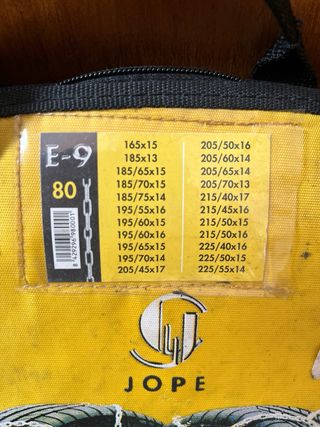 Cadenas de nieve JOPE E-9