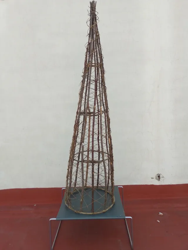 Árbol Navidad Rústico Mimbre