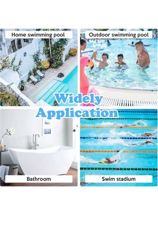 Cepillo para piscina metal y plástico