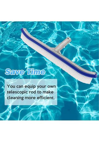 Cepillo para piscina metal y plástico