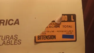 Manta Eléctrica Doble Mando Individual