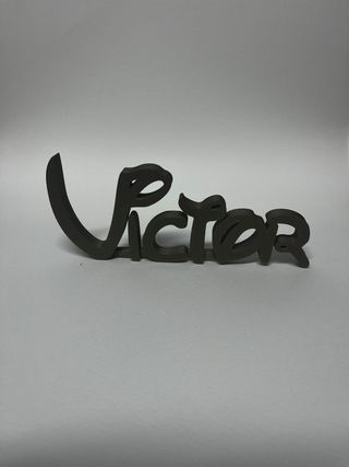 Nombre Victor en 3D ideal para cumpleaños, bodas..