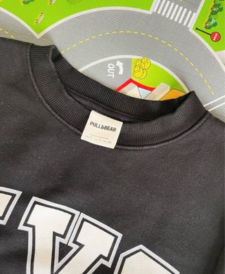 Sudadera NYC 91 Negra Pull&Bear