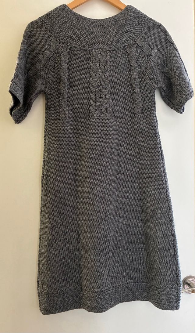 Vestido de punto gris Amichi