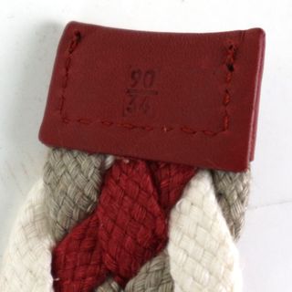 BRIONI CINTURA PELLE COTONE INTRECCIO 90 34 NUOVA