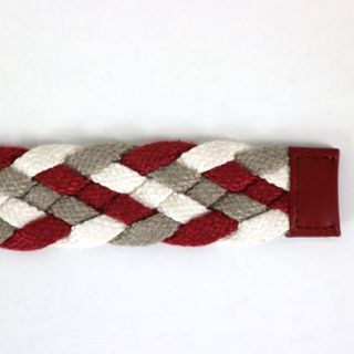 BRIONI CINTURA PELLE COTONE INTRECCIO 90 34 NUOVA