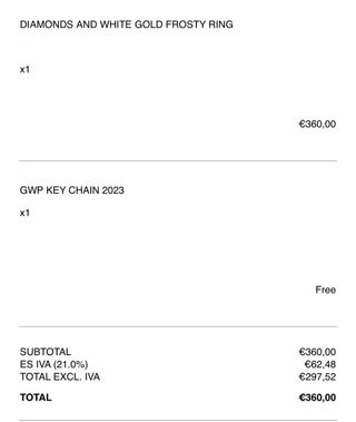 Anillo de oro blanco con diamantes