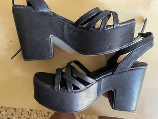 Sandalias de plataforma Shein negras