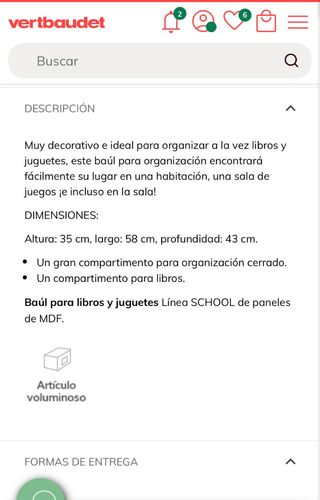 Baúl libros y juguetes Vertbaudet