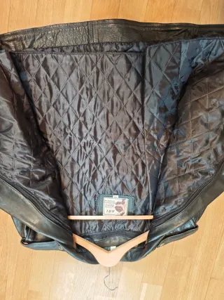 Chaqueta de cuero AMI London Negra