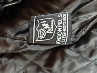 Chaqueta de cuero AMI London Negra