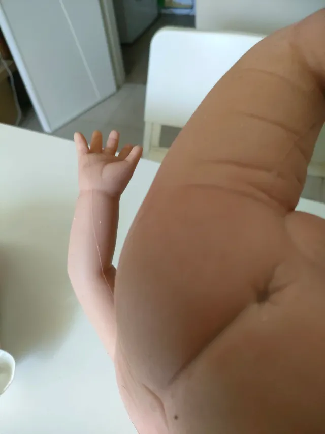 Bambola Reborn Silicone Platino 4.5kg 50cm