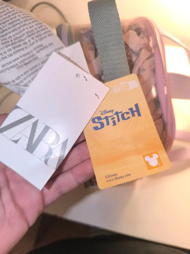 Mochila transparente Stitch Zara