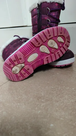 Botas de nieve niña moradas con copos n° 29