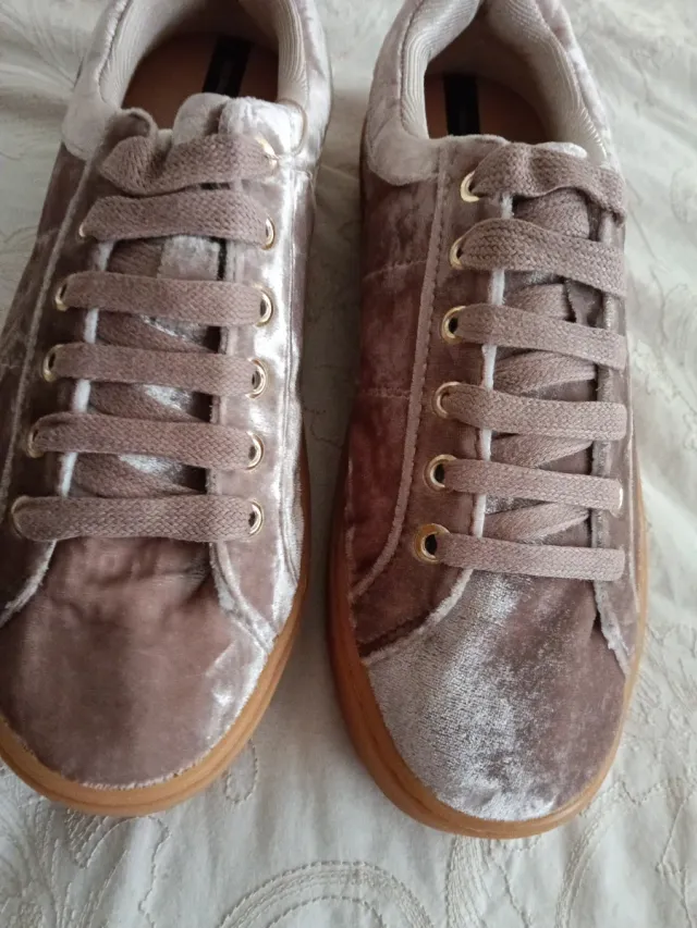 Mocasines Stradivarius Terciopelo Talla 38