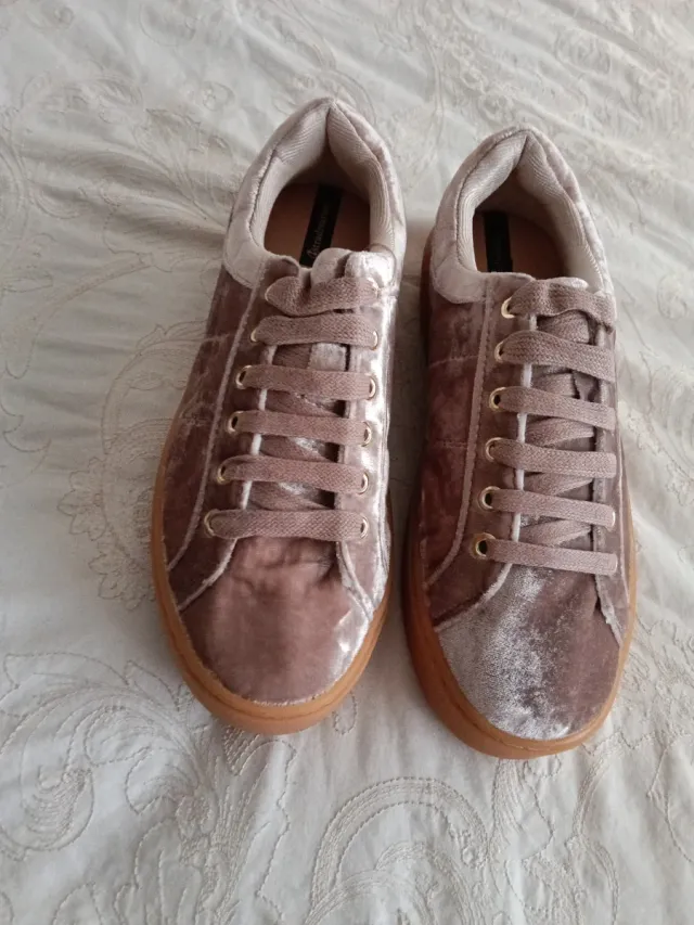 Mocasines Stradivarius Terciopelo Talla 38