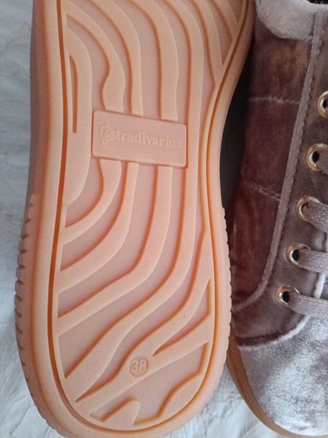 Mocasines Stradivarius Terciopelo Talla 38