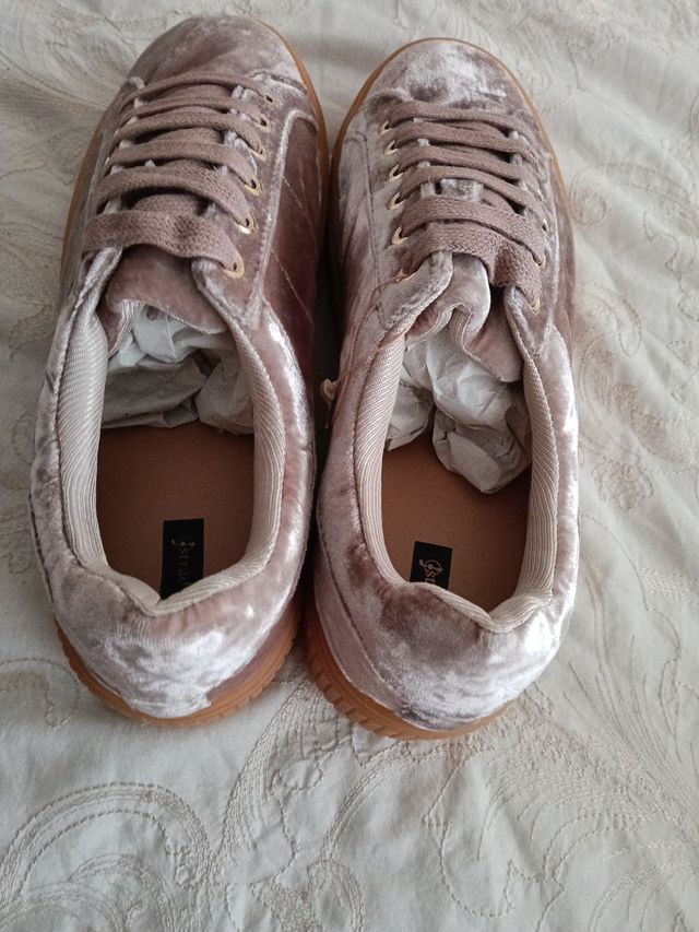 Mocasines Stradivarius Terciopelo Talla 38