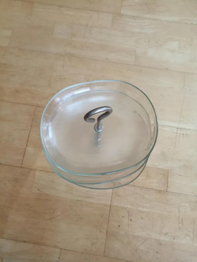 Expositor repostería cristal 3 plantas