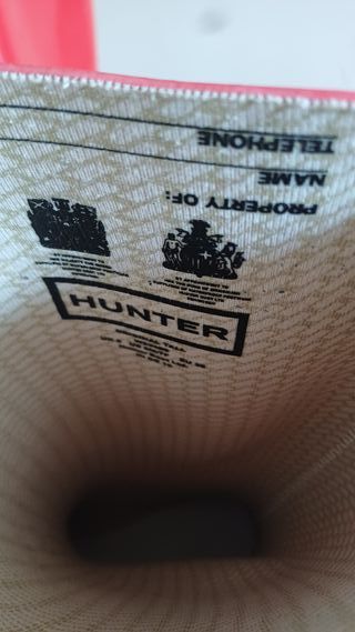 Botas de agua Hunter rojas
