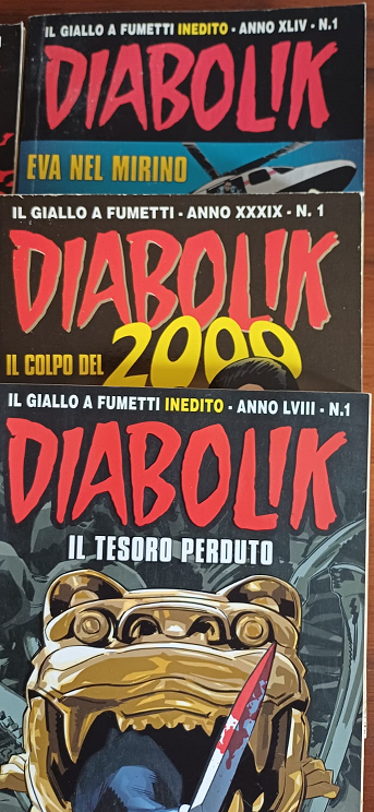 Lotto 3 Diabolik Anni Diversi N.1