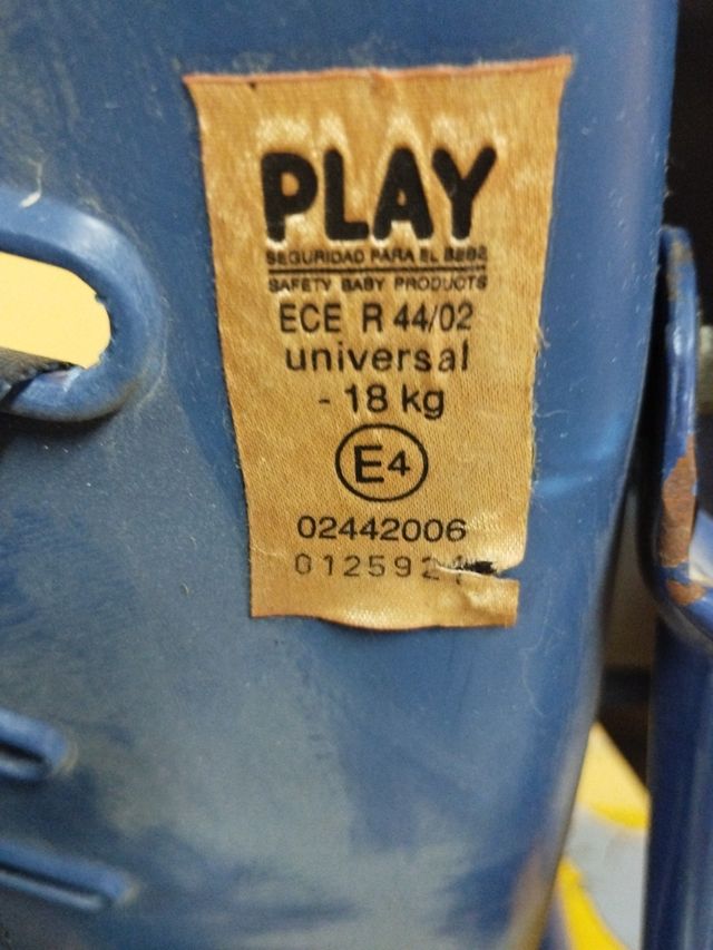 Silla de seguridad para coche azul