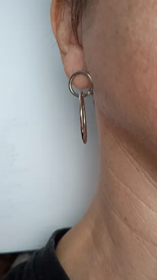 Pendientes Aro Doble Singularu