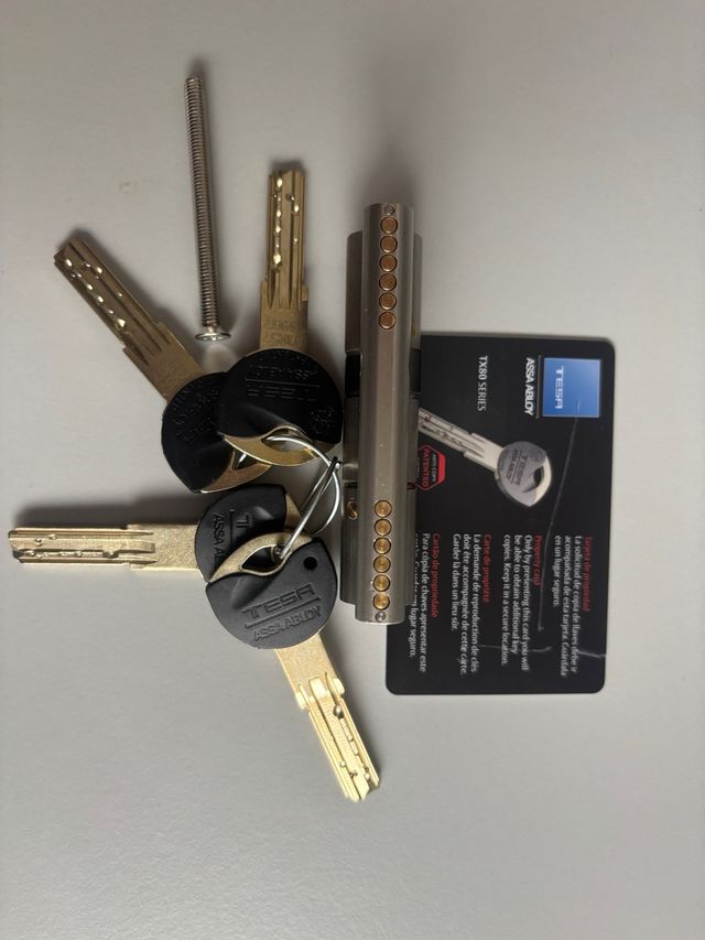 Bombín TESA TX80 30+50mm ASSA Abloy