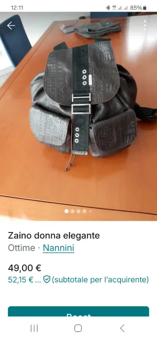 Zaino donna pelle Nannini