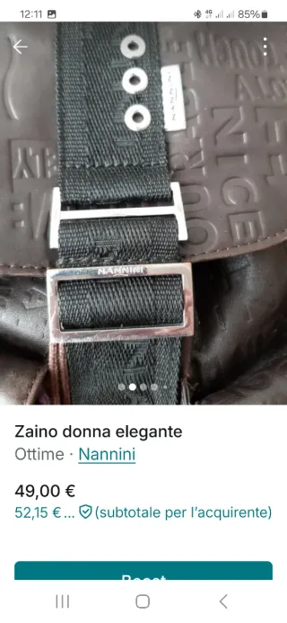 Zaino donna pelle Nannini