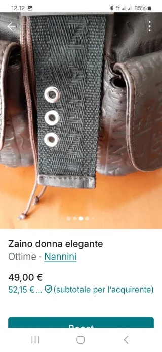 Zaino donna pelle Nannini