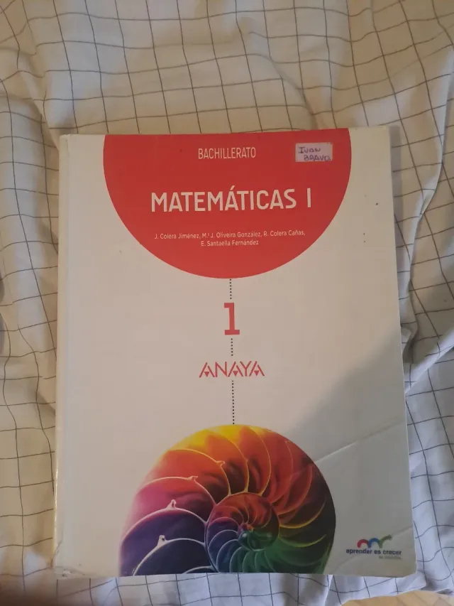 Matemáticas 1 bachillerato anaya
