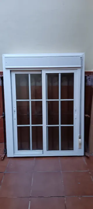 Ventana aluminio cristal climalit corredera