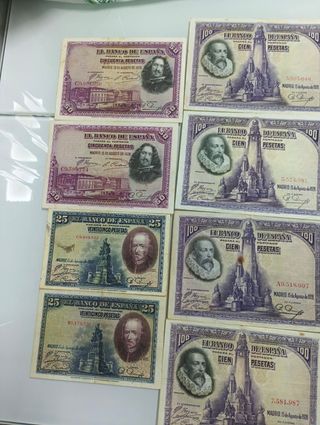 Lote 14 Billetes Españoles