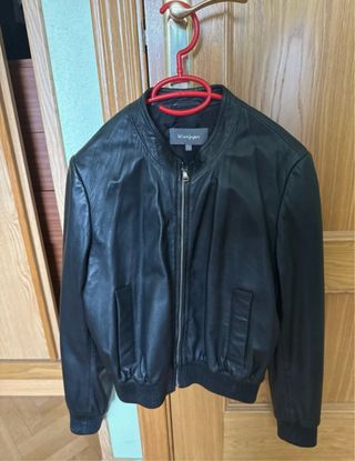 Chaqueta Cuero Bomber