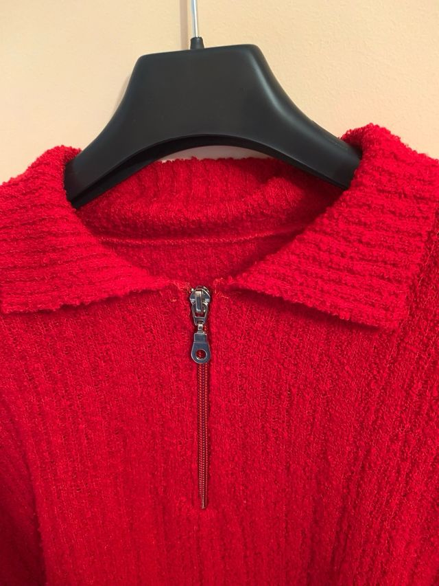 Jersey Polo Rojo Lana Talla M