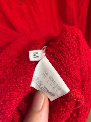 Jersey Polo Rojo Lana Talla M