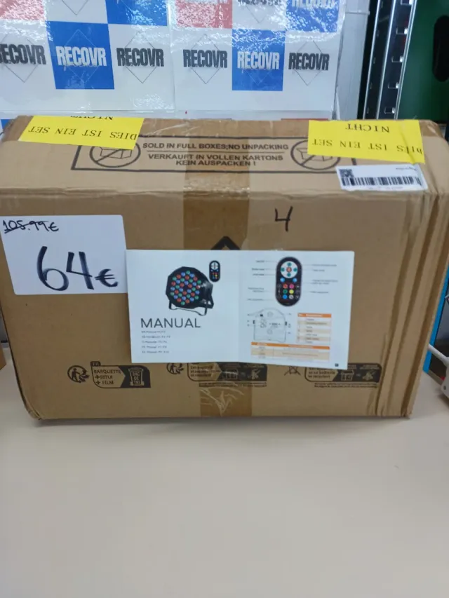 Foco LED RGB con control remoto