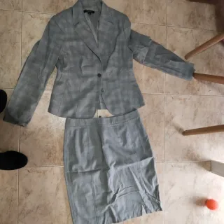 Traje Brooks Brothers Mujer Gris Talla 40