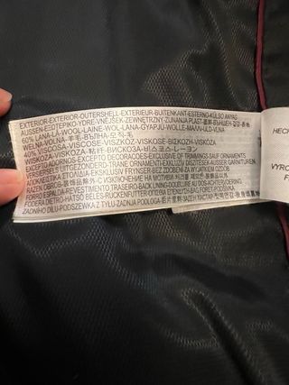 Abrigo Massimo Dutti Negro