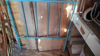 Spalliere in ferro blu