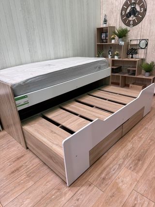 Cama nido con cajones (sin colchones)