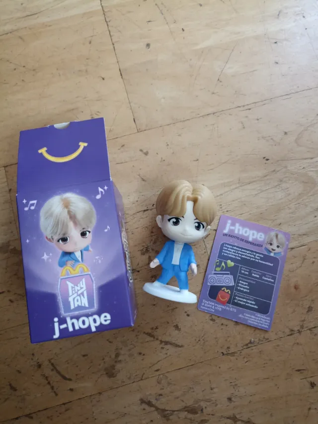 Muñeco Happy Meal Tiny Tan J-Hope